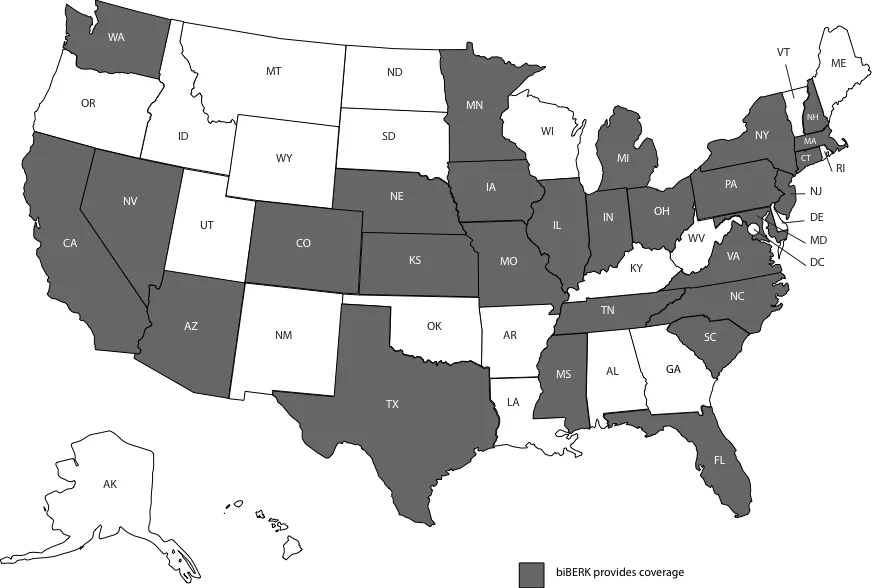 BOP Coverage Map